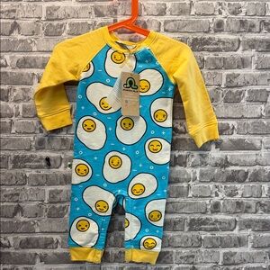 NWT Inchworm Alley Blue and Yellow Kids One Piece‎